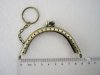 Antique Brass With Purse Ring Coin Purse Frame 8.5CM