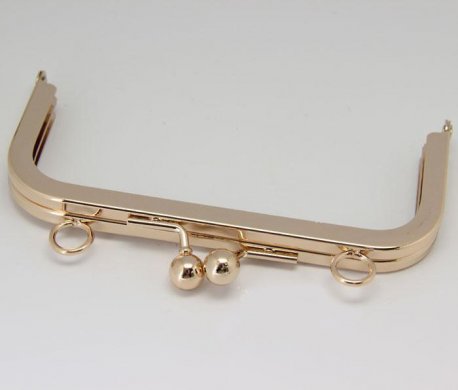 purse frame with ball clasp and loops 140mm