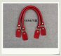 Leather Red Bag Handles Findings 17.7 inch