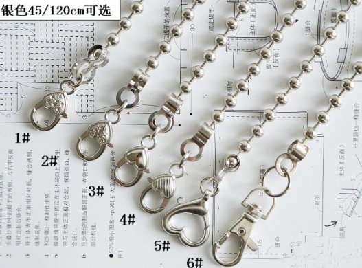 Link Hand Chain Ball Shoulder Chain Silver