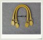 Leather Bag Handles Craft Yellow 16.5 inch