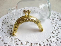 3.5cm gold small coin purse clasp metal purse frame