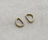 50pcs metal d-rings for sewing suppliers bulk d-rings 1.0cm