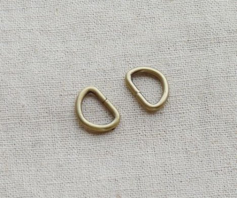 50pcs metal d-rings for sewing suppliers bulk d-rings 1.0cm