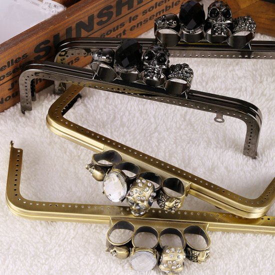 Skull purse frames handbag handles - Click Image to Close