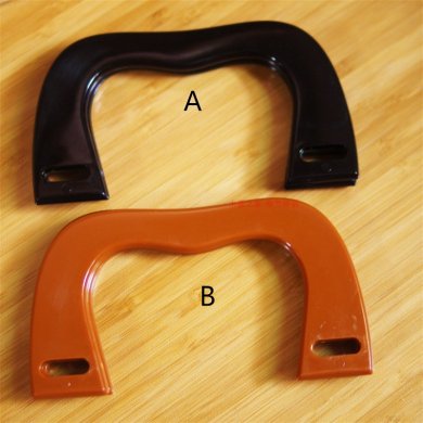 Plastic bag handles m shape