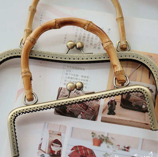 Purse handbag frames with bamboo handles - Click Image to Close