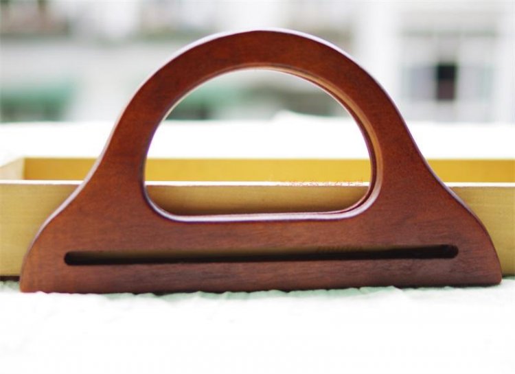 200mm wood handbag handles purse handles - Click Image to Close