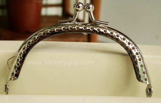 8.5CM Silver Metal Clutch For Clip Frame Purse