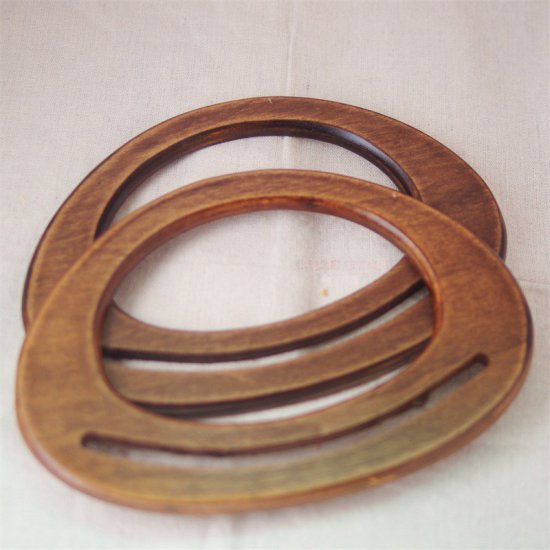 193mm handmade wooden purse handbag handles - Click Image to Close