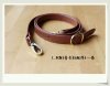 Leather purse handle craft crochet leather strap