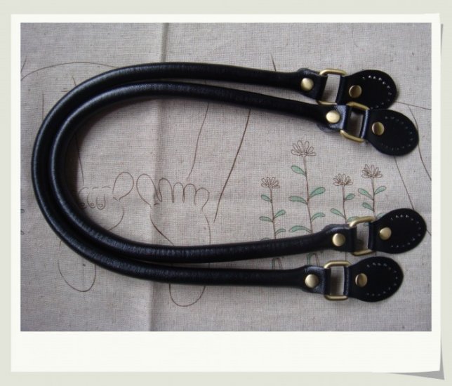 Faux Leather Purse Handles Sew Wholesale 580MM - Click Image to Close