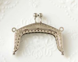 60MM silver coin purse clasp small frame