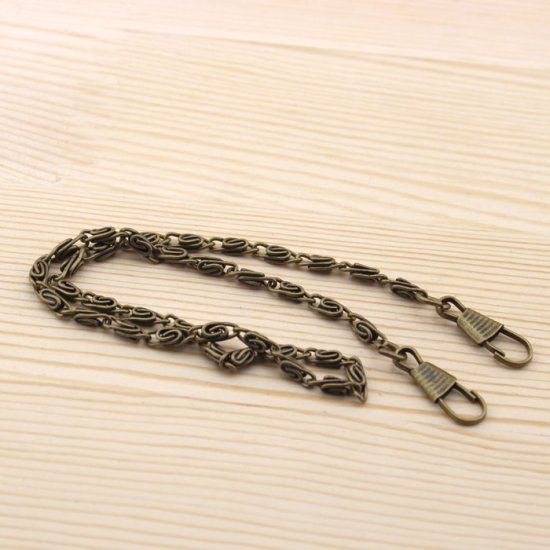 Chain Purse Handles with Hooks Stylish Ready to Use 400mm - Click Image to Close