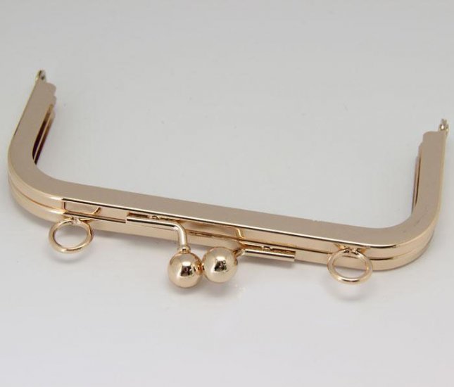 purse frame with ball clasp and loops 140mm - Click Image to Close