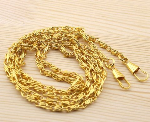 120CM Gold Filled Link Metal Chain Purse Handles Purse Chains