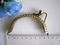 8.5CM Antique Brass Clover Bag Handles Purse Frames