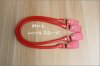 Leather Handbag Red Handles For Sale 24 inch