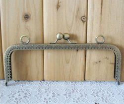 8.27inch Purse frame - Sew-on - Antique