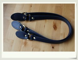 Leather Bag Handles Craft Blue 24.5 inch