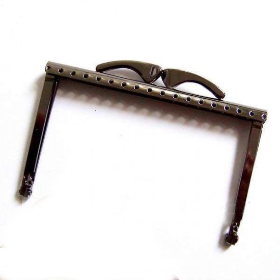 10.5CM Black Metal Purse Clasp Purse Frame - B - Click Image to Close