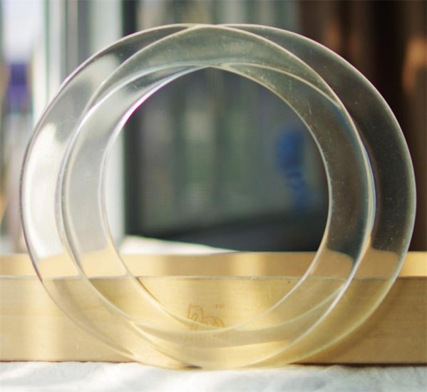 Acrylic round bag handles circle plastic handles - Click Image to Close