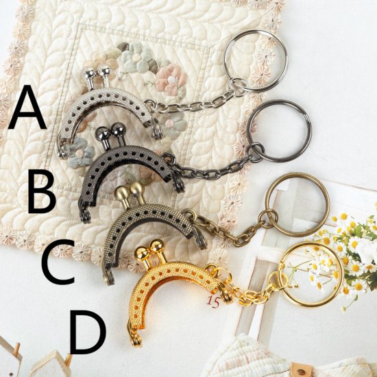 4cm little coin purse frame clutch clasps - Click Image to Close