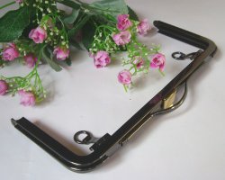 5pcs 23cm gunmetal purse frames fermoir porte monnaie clic clac