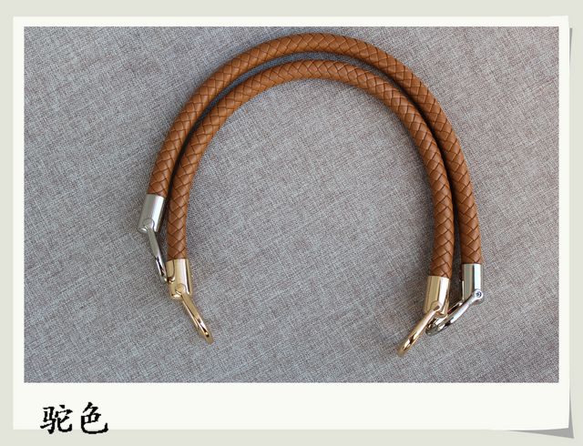 Braided Leather Purse Straps 23.6 inch - Click Image to Close