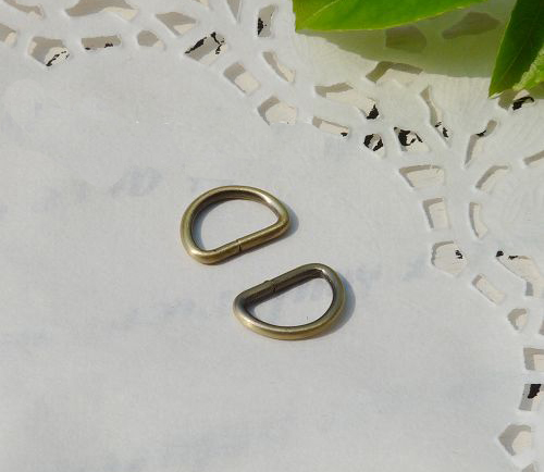 50pcs metal d-rings wholesale for bags manufacturer 1.3cm - Click Image to Close