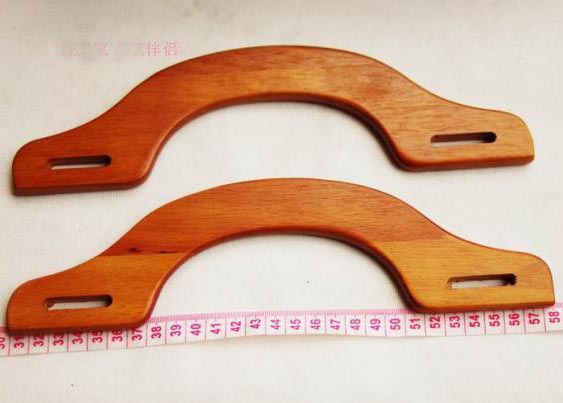 275mm wood handles for purses - Click Image to Close