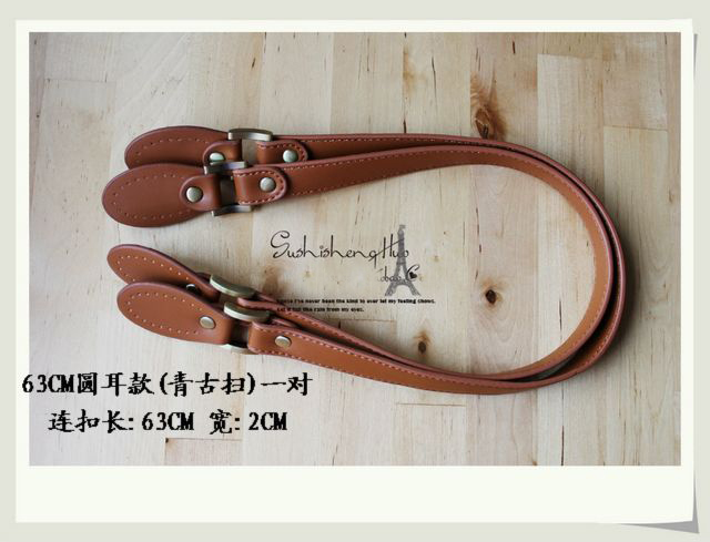Leather Bag Handles Sale Leather Strap 24.8 inch - Click Image to Close