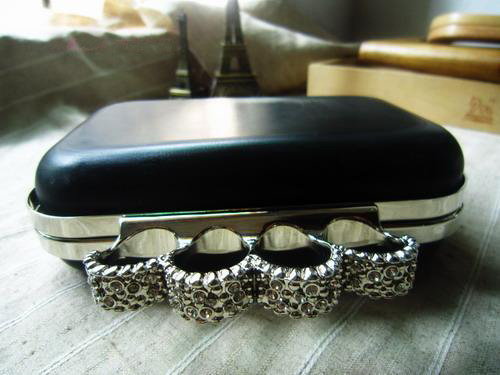 Clamshell Minaudiere Dress Clutch Frame 6.2 inch - Click Image to Close