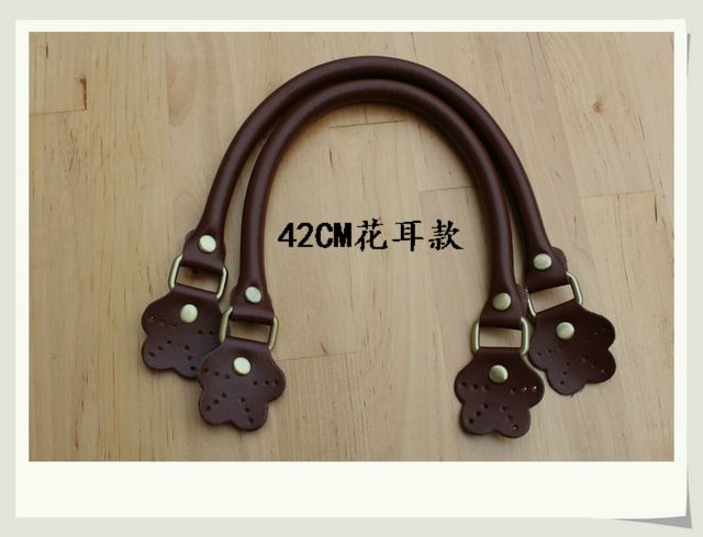 Leather Brown Purse Handles Sale 16.5 inch - Click Image to Close