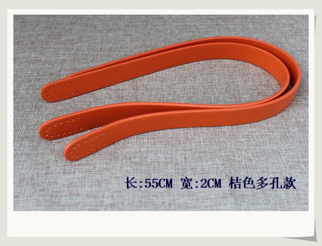 Leather Purse Straps Wholesale Orange 46.5 inch - Click Image to Close