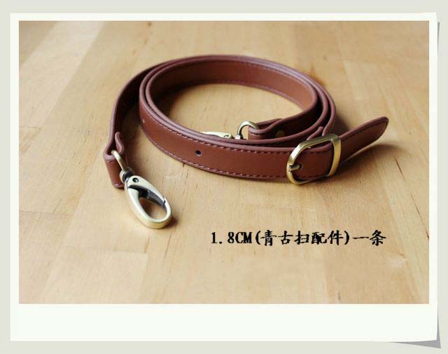 Leather purse handle craft crochet leather strap - Click Image to Close