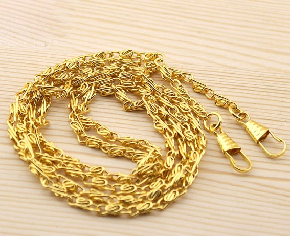 120CM Gold Filled Link Metal Chain Purse Handles Purse Chains - Click Image to Close