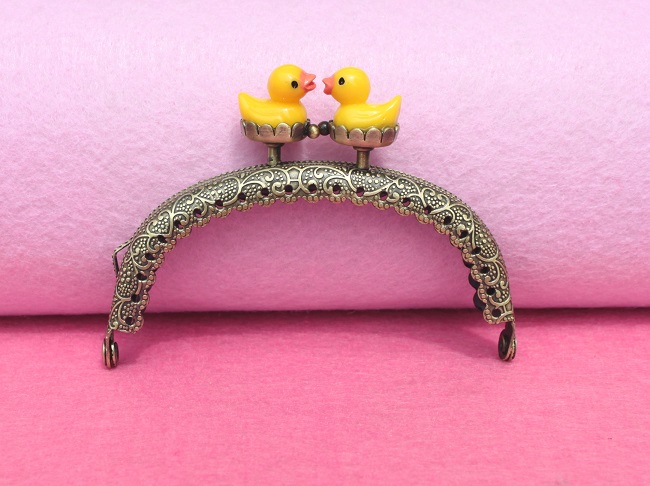 Cute Duck Coin Purse Frame 8.5cm - Click Image to Close