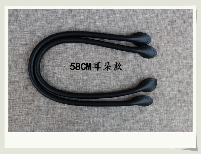 Leather Bag Handles Findings Black Handles 22.8 inch - Click Image to Close