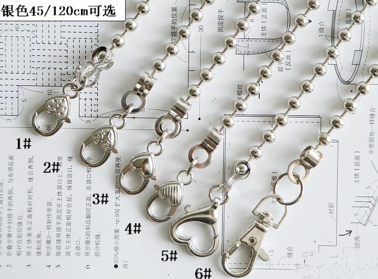 Link Hand Chain Ball Shoulder Chain Silver - Click Image to Close