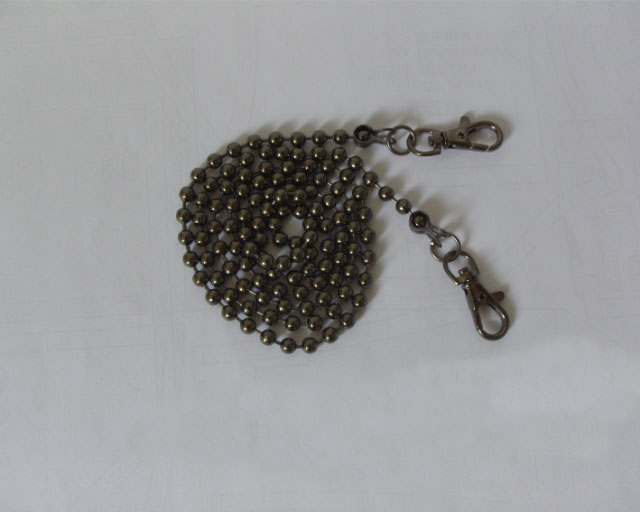 Gunmetal ball chain black colored purse handbag chain 118CM - Click Image to Close