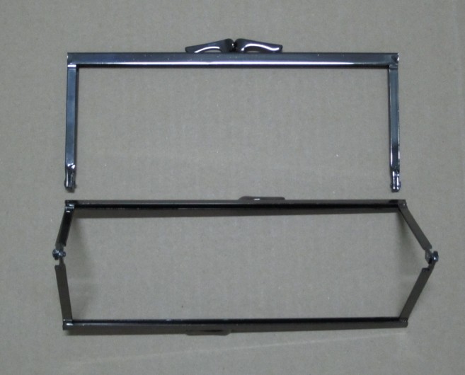 18CM Black Nickel handbag clasps handbag frames - Click Image to Close