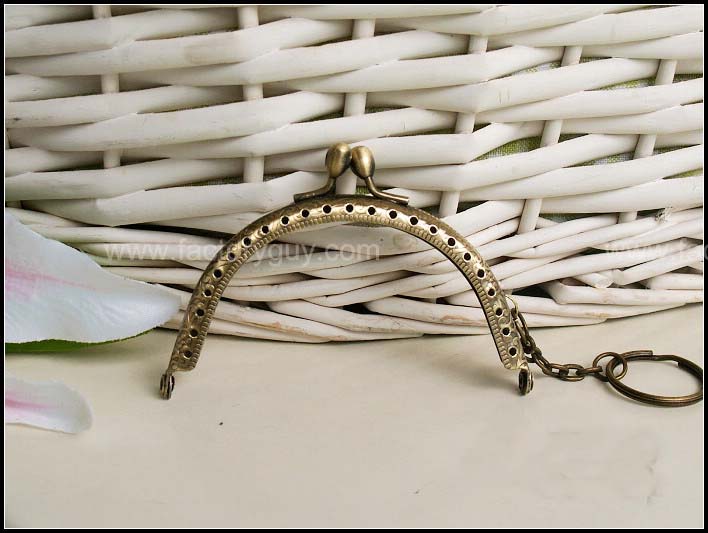 8.5CM Bronze Metal Bag Frame Purse Frame - Click Image to Close