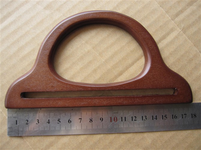 Wood Handbag Handles Pursehandles 1 Pair - 2 Pices - Click Image to Close