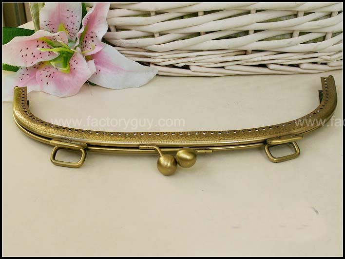 24CM Handbag Clasps Closures Handles Large Purse Frames Supplies - Click Image to Close